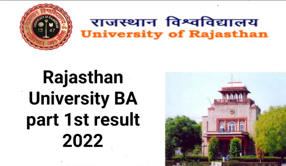 Rajasthan University BA 1st Year Result 2024 RU Now Declared BA Part
