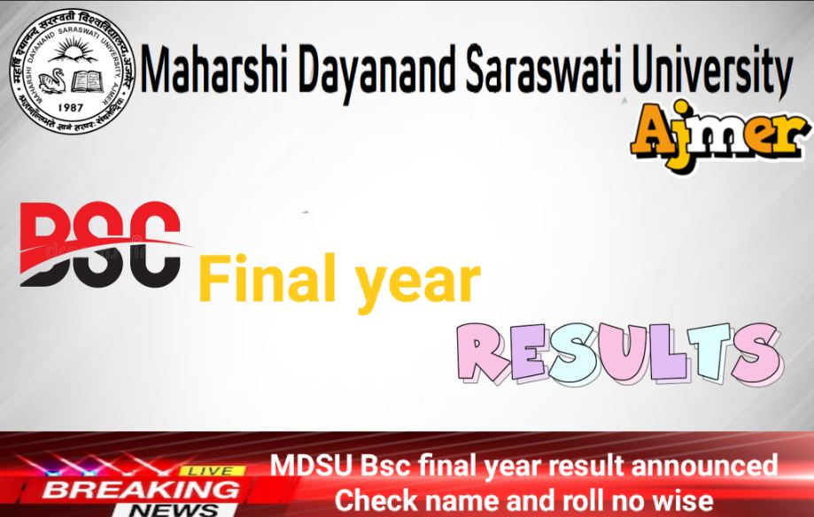 MDSU Bsc Final year Result