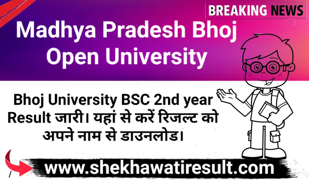 Bhoj University BSC 2nd year Result