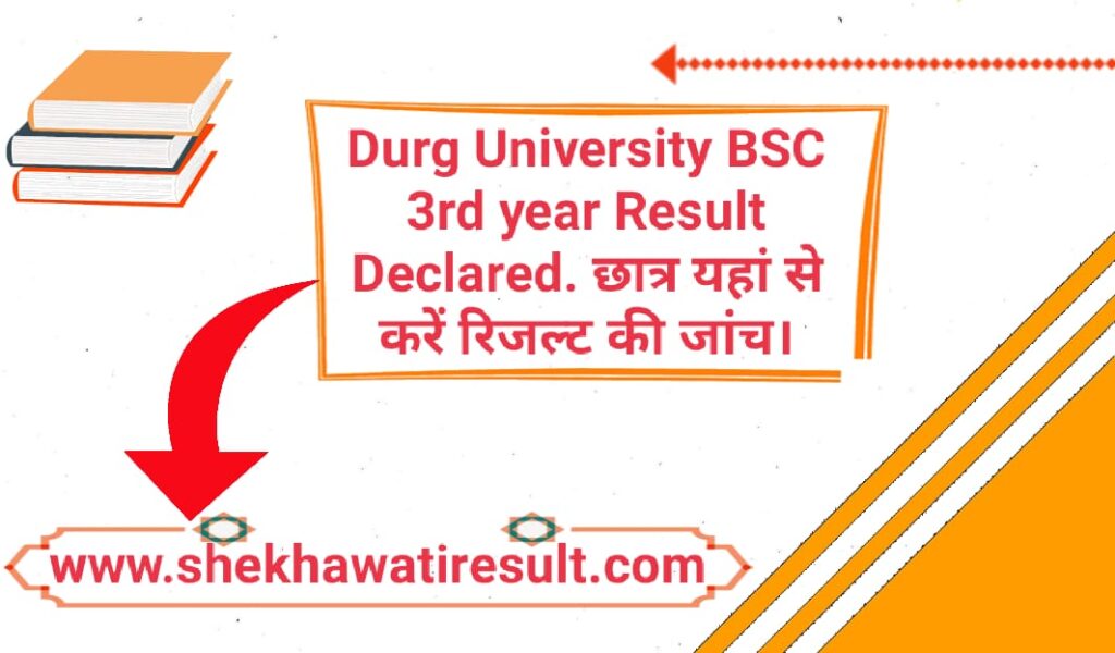 Durg University BSC 3rd year Result