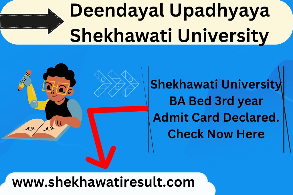 Shekhawati University BA Bed Admit Card