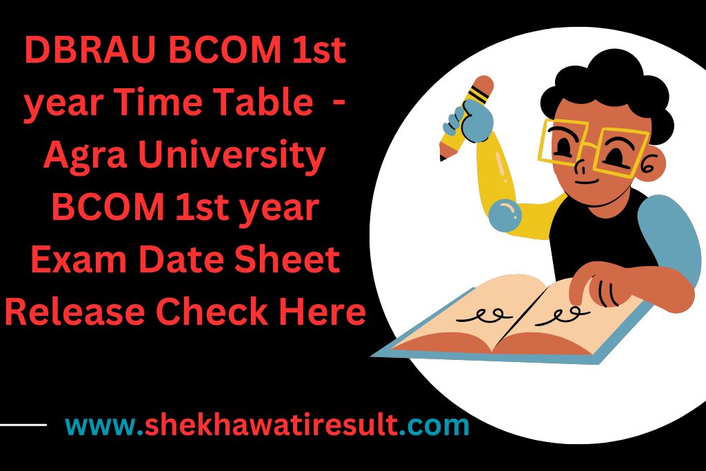 DBRAU BCOM 1st year Time Table