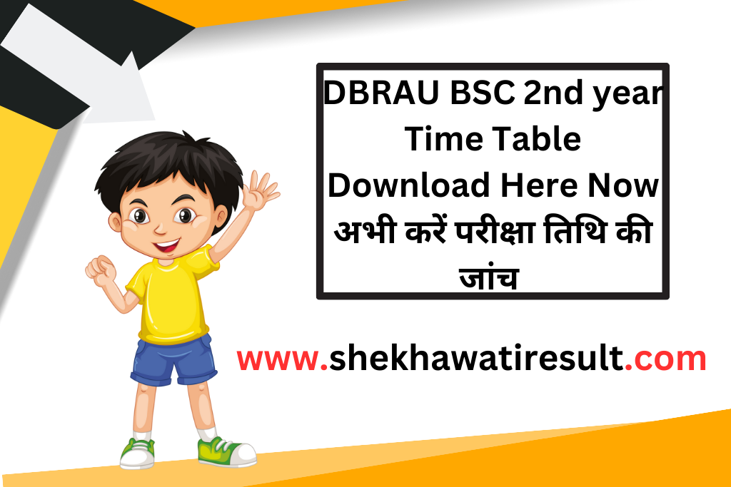 DBRAU BSC 2nd year Time Table