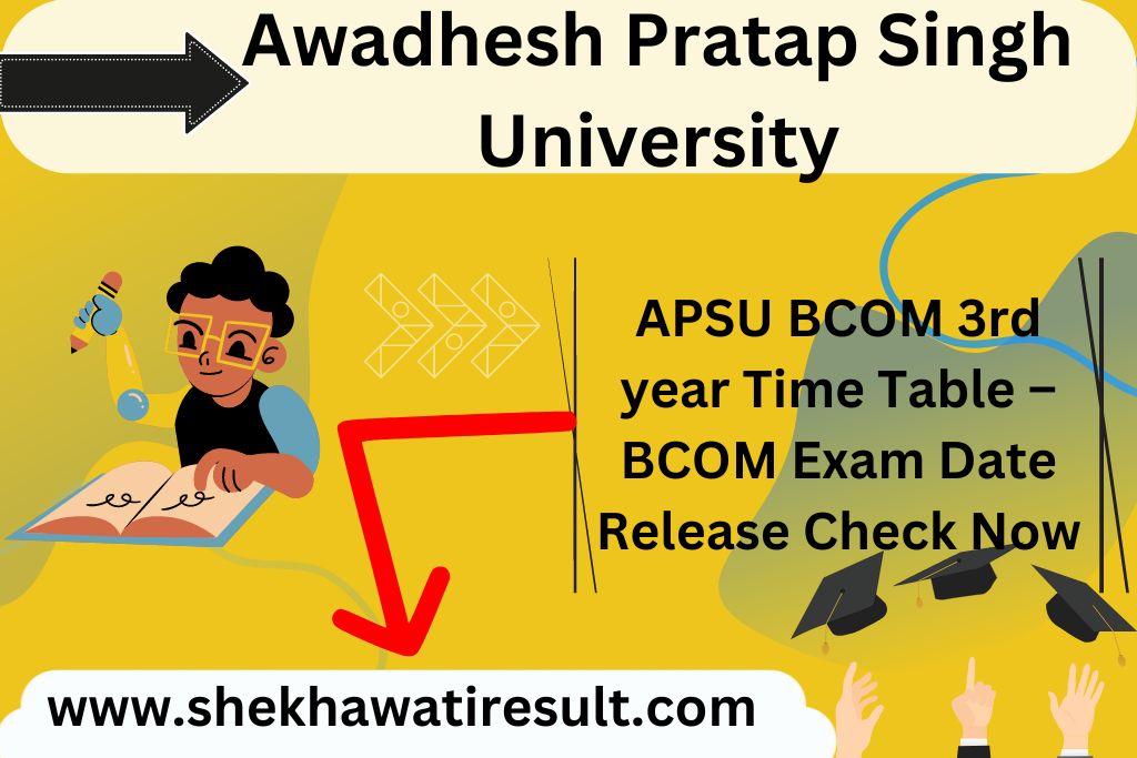 APSU BCOM 3rd year Time Table
