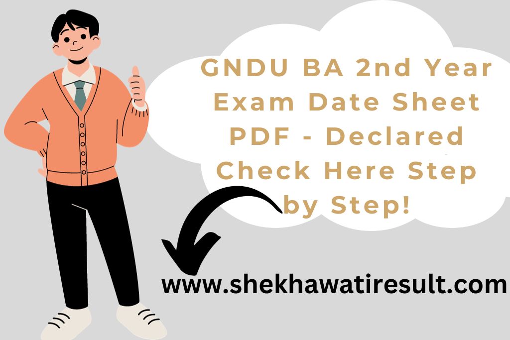 GNDU BA 2nd Year Exam Date Sheet PDF