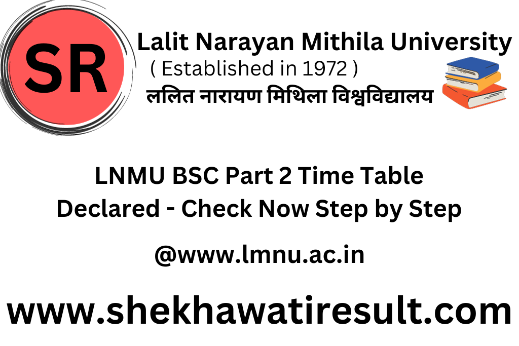 LNMU BSC Part 2 Time Table