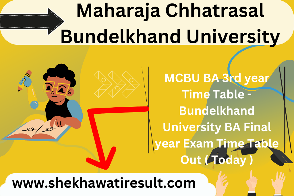 MCBU BA 3rd year Time Table