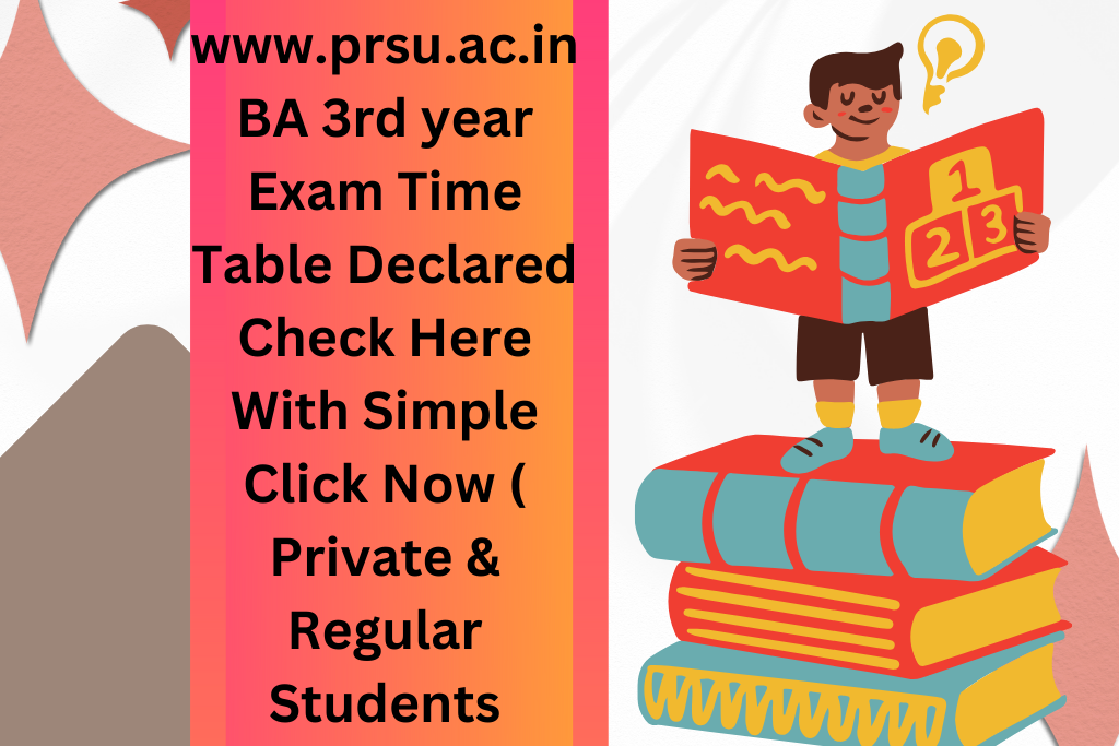 PRSU BA 3rd year Time Table