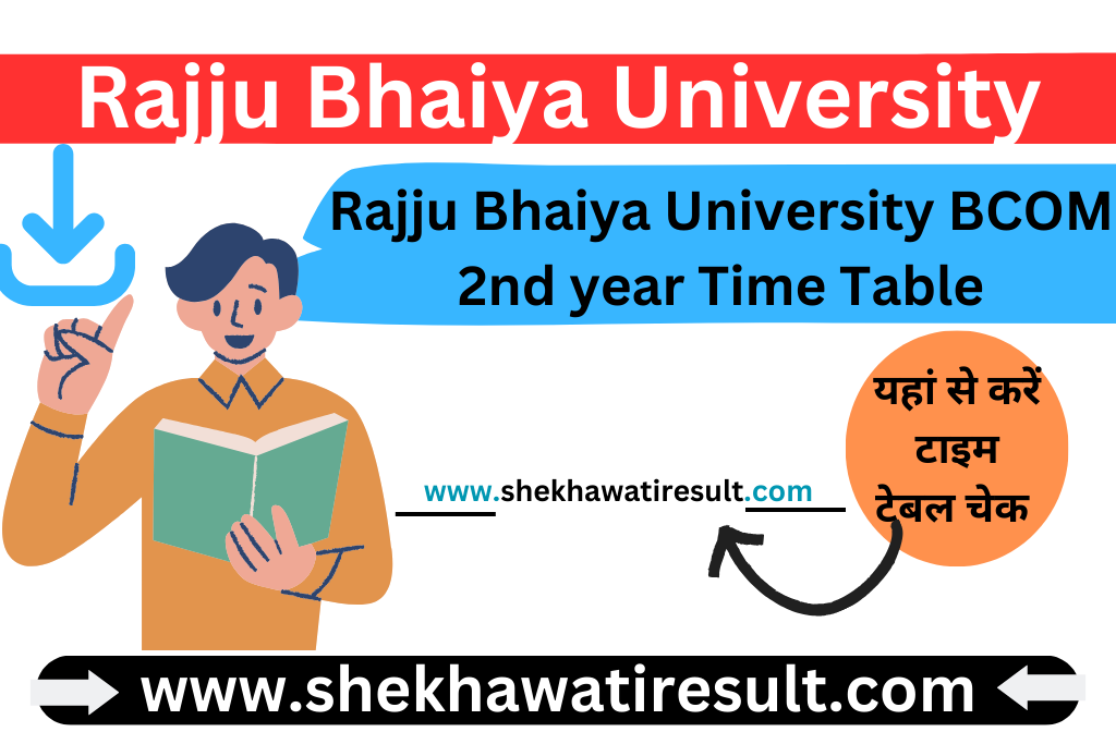 Rajju Bhaiya University BCOM 2nd year Time Table