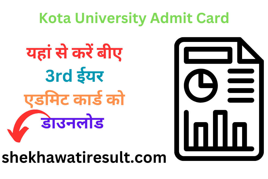 Kota University BA 3rd year Admit Card