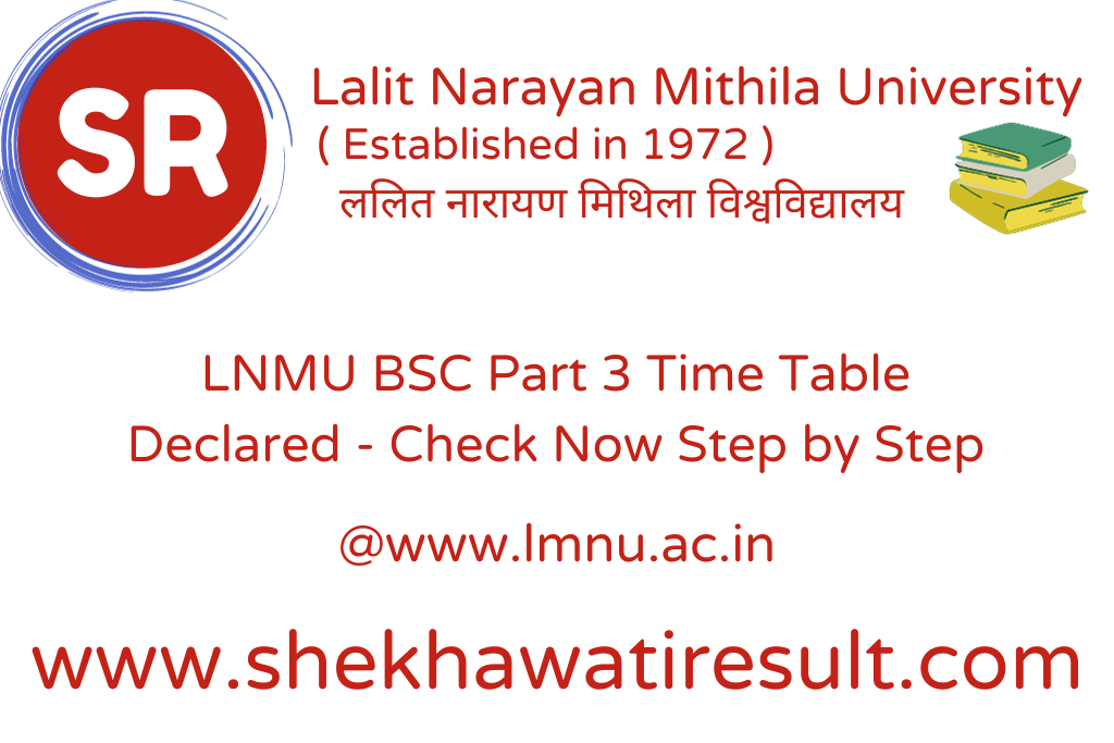 LNMU BSC Part 3 Time Table
