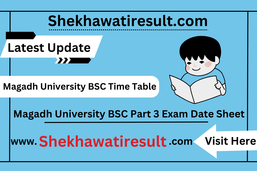 Magadh University BSC Part 3 Exam Date Sheet