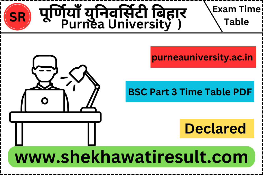 Purnea University BSC Part 3 Exam Date PDF