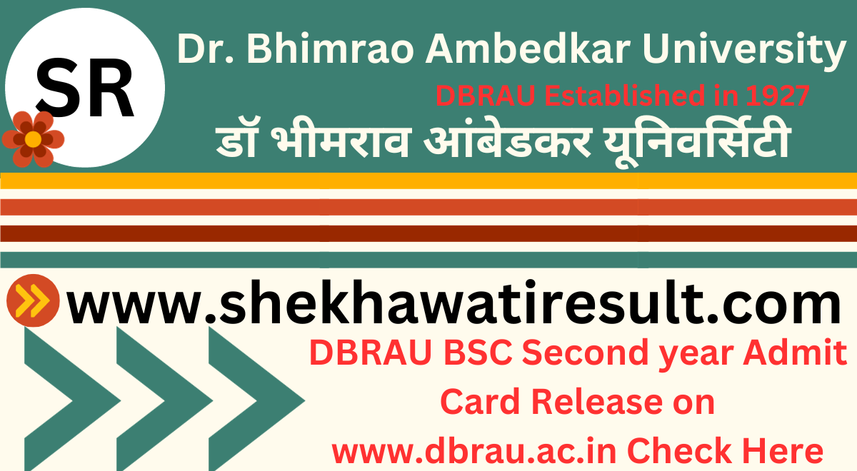 DBRAU BSC Second year Admit Card