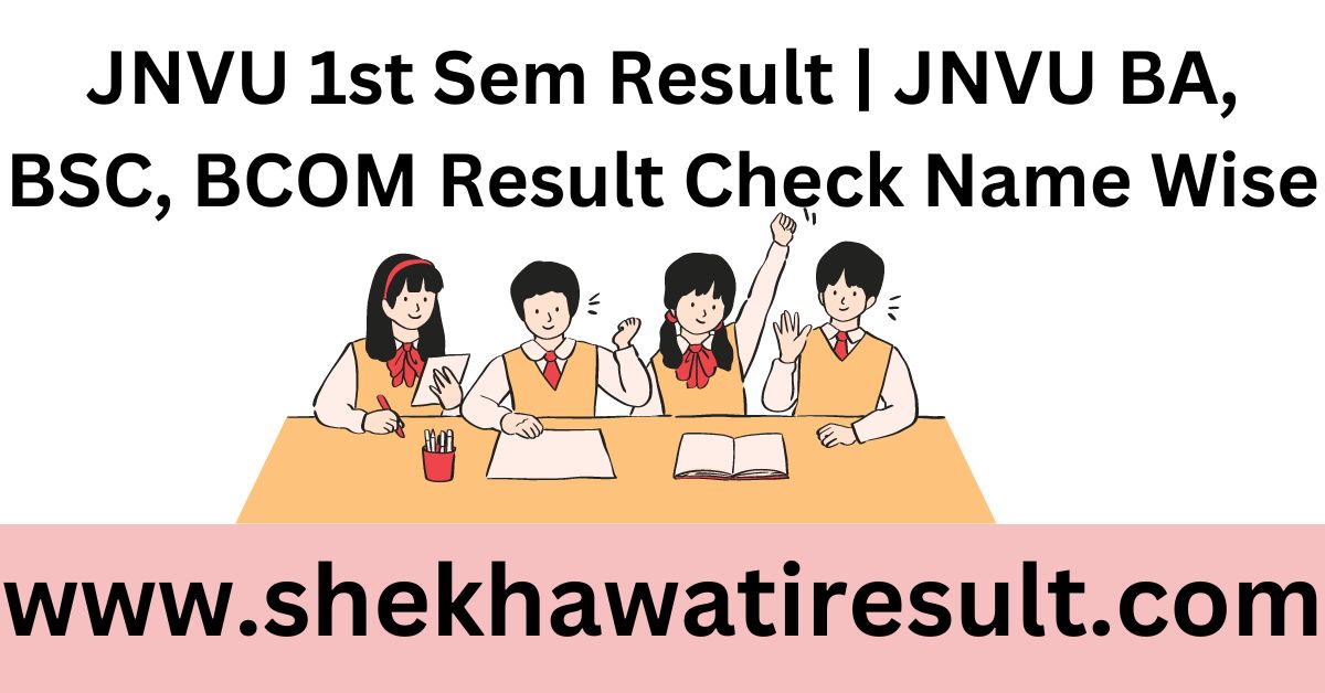 JNVU 1st Sem Result