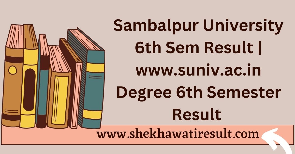 Sambalpur University 6th Sem Result