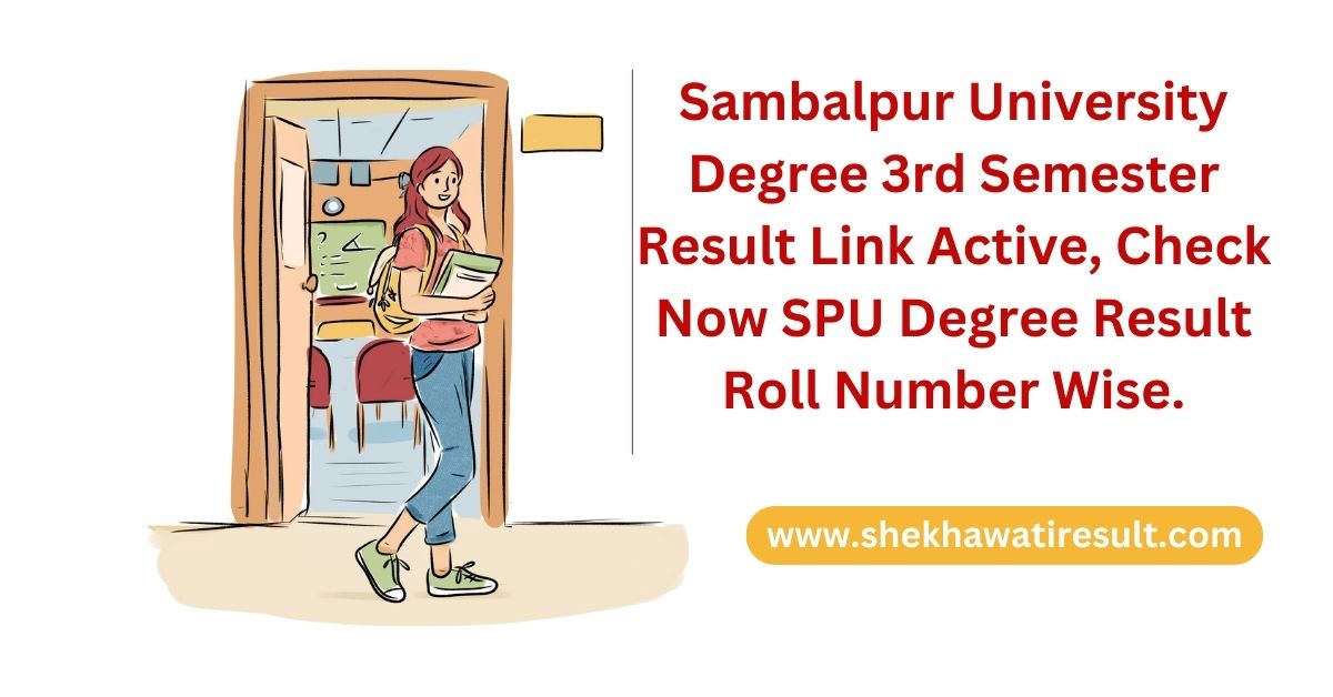 Sambalpur University Degree 3rd Semester Result
