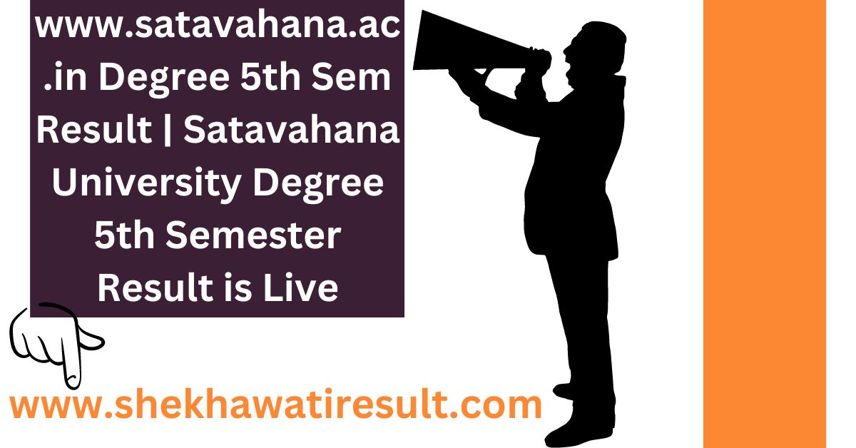 Satavahana University Degree 5th Semester Result